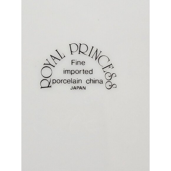 Royal Princess Porcelain China Desserrt Plates Pink Floral Design Gold Trim - Picture 2 of 8